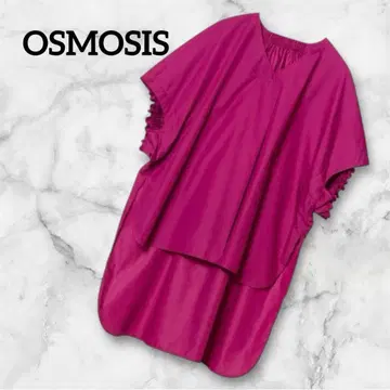 새상품급 OSMOSIS 셔링 슬리브 디자인 풀오버 핑크