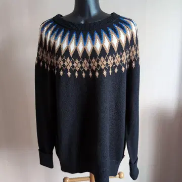 AIGLE 에이글 노르딕 스웨터 니트 블랙 M 사이즈 새상품급