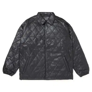 QUILTING LEATHER JACKET M