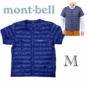 미사용급 몽벨 스페리오 다운 라운드넥 T M 반팔 네이비