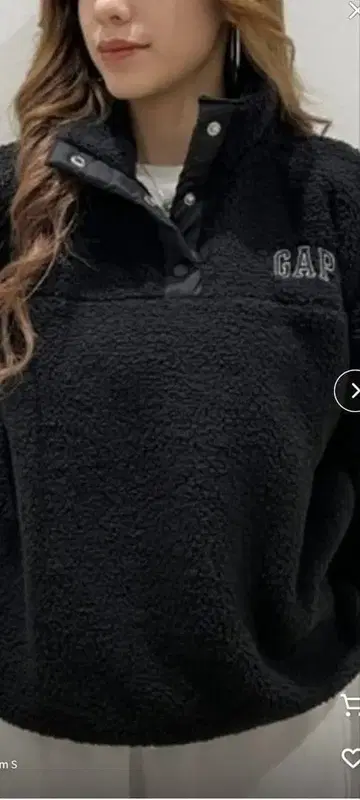 GAP 플리스 자켓 블랙