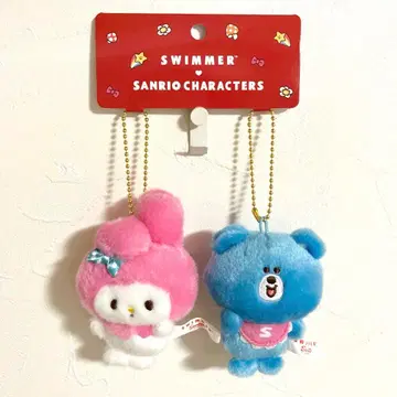 산리오 스위머 콜라보 마이멜로디 마스코트 키링