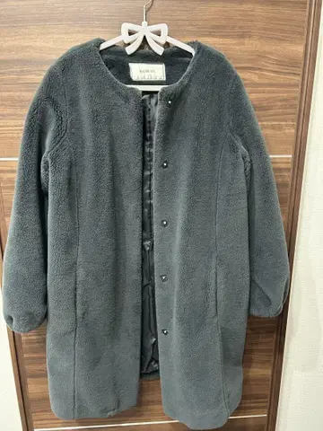 ROUGE Vif 롱 코트 노카라 코트 따뜻한