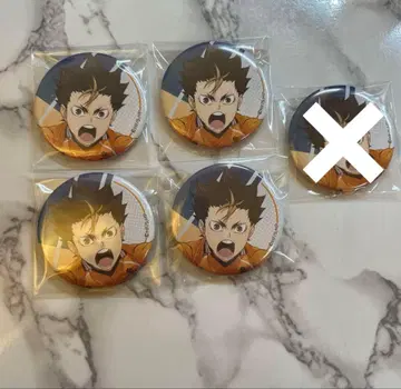 하이큐 니시노야 유우 캔뱃지 4개