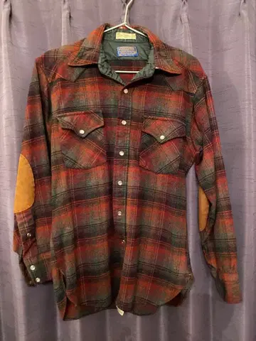 Pendleton 체크 무늬 플란넬 셔츠 M
