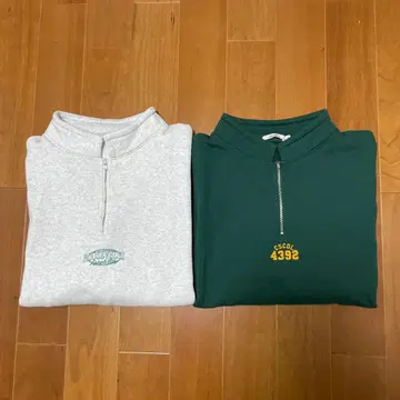 니코앤드 속기모 하프 ZIP 풀오버 2장 세트