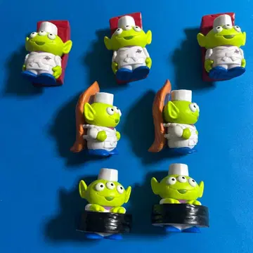 리틀 그린멘 스시 장인 피규어 7체 세트