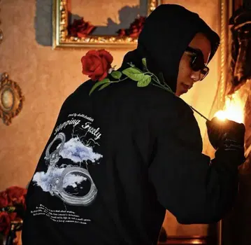 dall Handcuffs zip hoodie