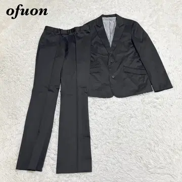 새상품급 ofuon 셋업 수트 46 블랙 섀도우 스트라이프