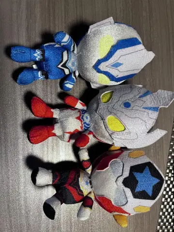 울트라맨 봉제 인형 3체 세트 타이거 타이타스 후마