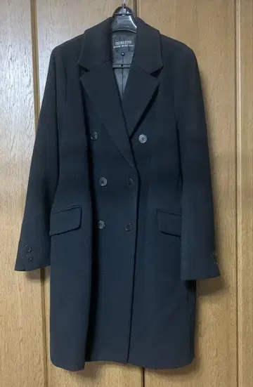 Hanae Mori Primativo 블랙 코트 38