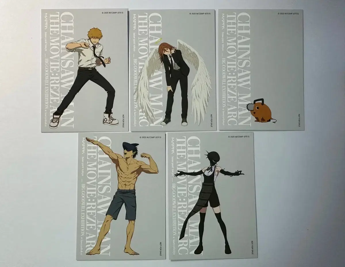 Chainsaw Man Baseyard 2nd Pre-order Benefit Postcard Card (Denji, Angel, Pochita, etc.)