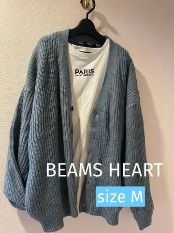 BEAMS HEART 빔즈 남성용 니트 가디건 M