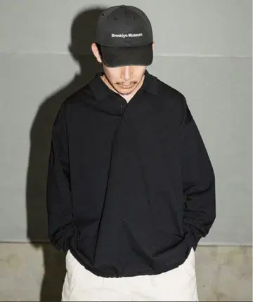 25SS 와이드 대드 SHADE TECH 피케 셔츠 롱 슬리브 1