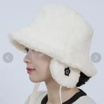 MARY QUANT 귀마개 달린 컬 에코 퍼 버킷 햇