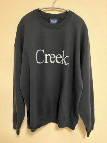 Creek 로고 맨투맨 XL 블랙