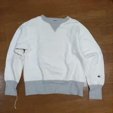 Champion V넥 트레이닝복 L 사이즈 화이트/그레이