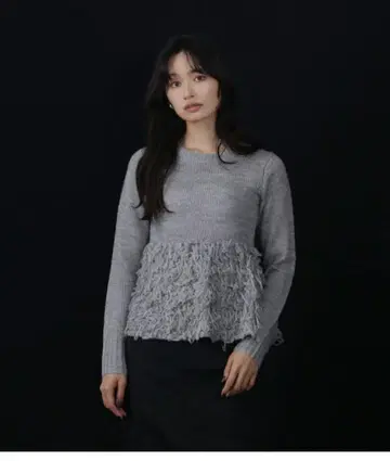내추럴 뷰티 베이직 루프 페플럼 니트
