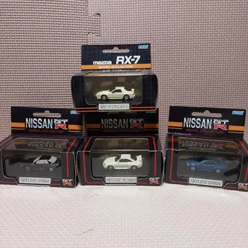 RX-7 FC3S & SKYLINE BNR32/33/34 미니카 세트