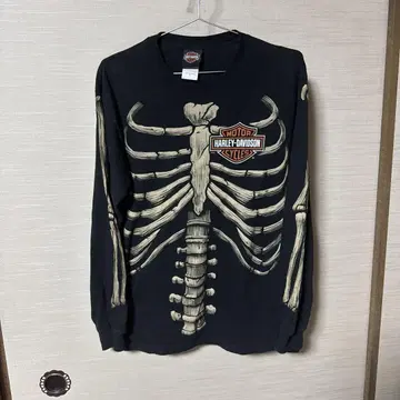 HARLEY DAVIDSON 뼈 스컬 본 t셔츠
