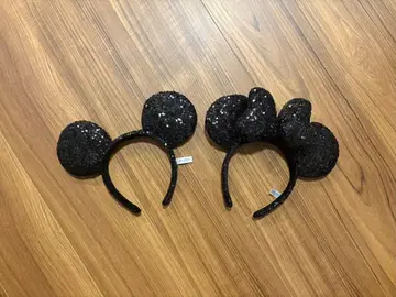 [컨디션 최상] disney 스팽글 머리띠 페어 2세트