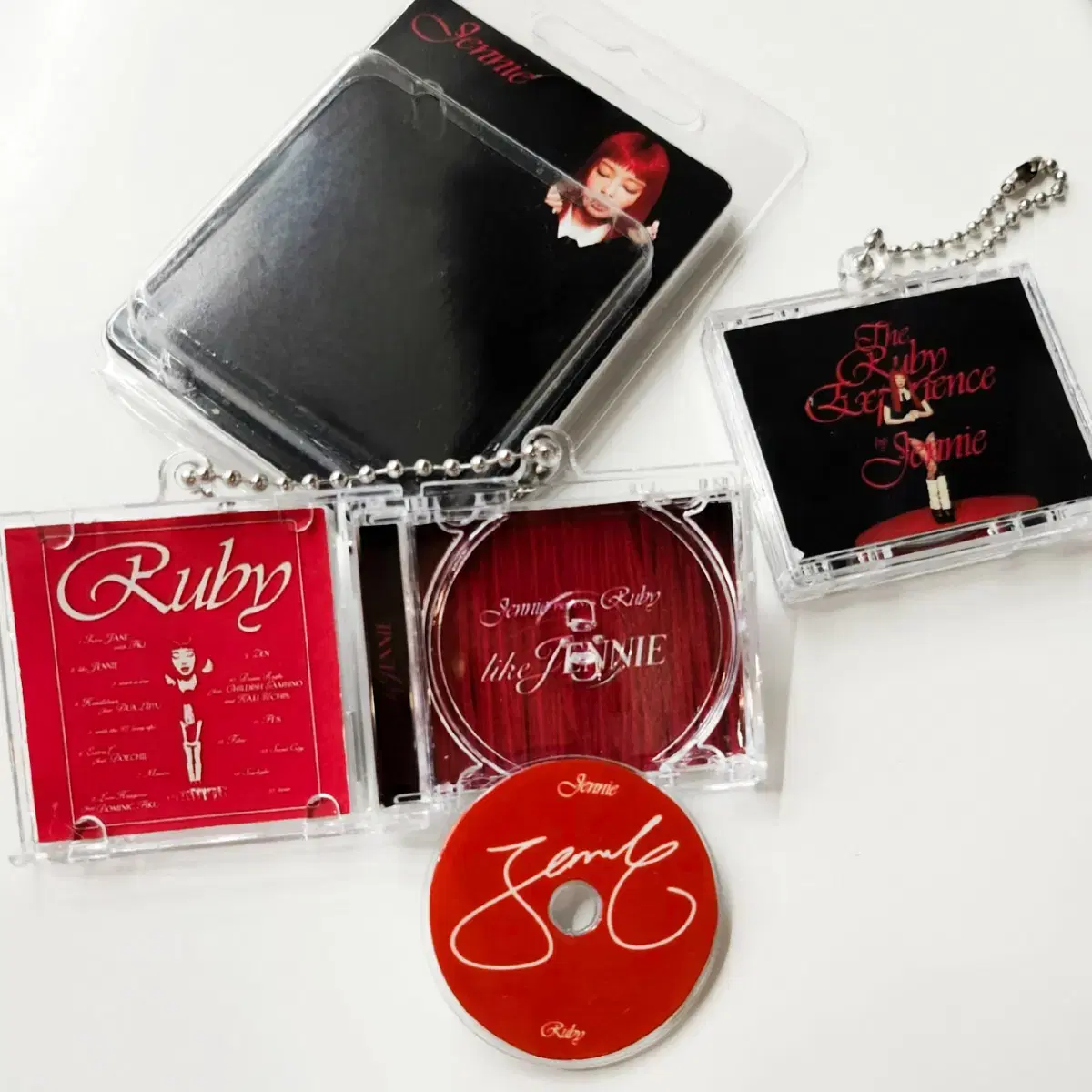 Blackpink Jennie Ruby album goods mini CD keyring | Bunjang Global