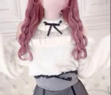 시마무라 이모짱 콜라보 오프숄더 니트 상의