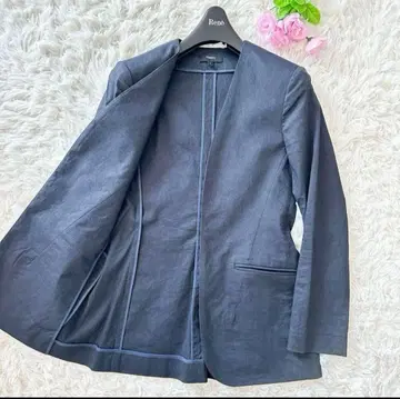 띠어리 에코 크런치 워시 칼라리스 자켓 네이비 2