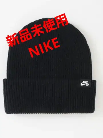 미사용 새상품 Nike 블랙 리브 니트 모자