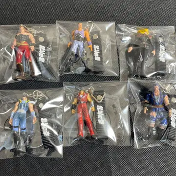 북두의 권 피규어 포함 핸드폰 스트랩 6종 컴플리트