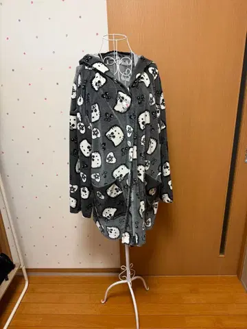 후드 부착 코트 핸드메이드 2L~3L 헬로키티 풍