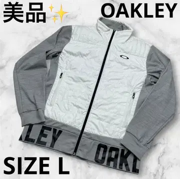 새상품급 Oakley 풀집업 자켓 화이트/그레이 L 사이즈