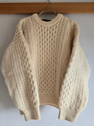 아란 니트 노르딕 스웨터 빈티지
