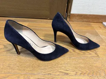 DIANA 네이비 스웨이드 하이힐 펌프스