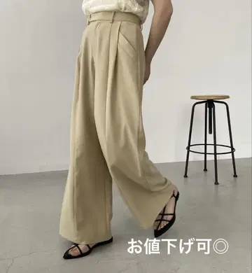 CAPRICIEUX LE'MAGE 사이드 포켓 와이드 팬츠 사이즈 36