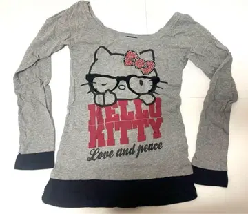 헬로키티 00s y2k 헤이세이 갸루 스톤 피치T 롱T