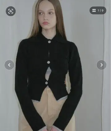 조조 지논 블랙 가디건 긴팔