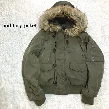 y2k N2B 밀리터리 자켓 퍼 헤이세이 짧은 기장 military