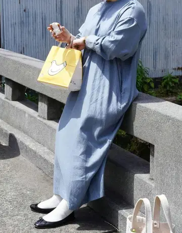 새상품 wirrow Cupro Cotton 크루넥 드레스