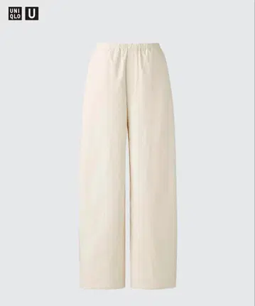 UNIQLO U 이지 커브 팬츠 내추럴 XL 유니클로 유