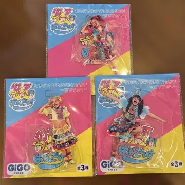 미개봉 타케시타 파라다이스 GiGO 한정판 아크릴 스탠드 3종 세트