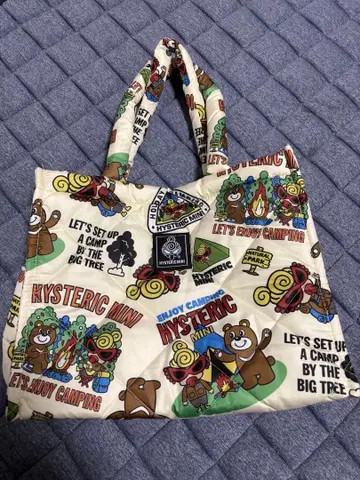 HYSTERIC MINI 토트백 캠핑 디자인