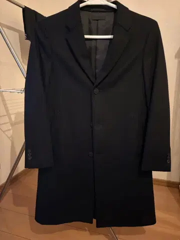 UNIQLO 블랙 체스터 코트 M 사이즈