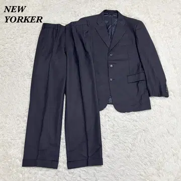 새상품급 NEWYORKER BAA6 울 셋업 수트 네이비