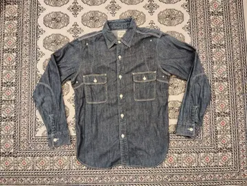 새상품급 페로우즈 데님 워크 셔츠 사이즈 M~L