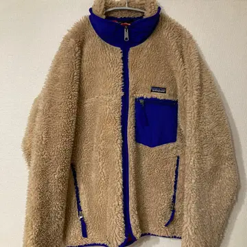 patagonia 플리스 자켓 베이지/파랑