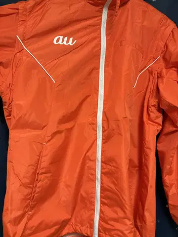 au 오렌지 나일론 자켓 LL