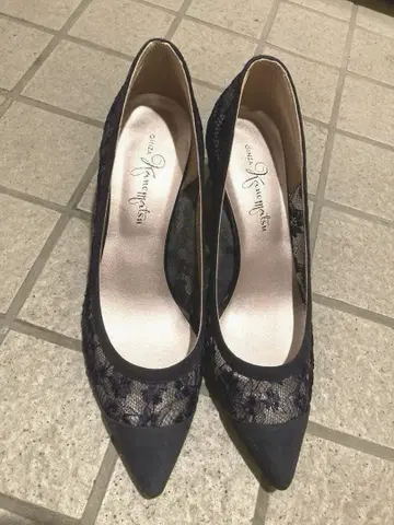 긴자 카네마츠 네이비 펌프스 25cm