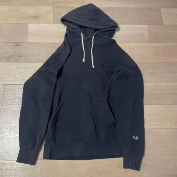 Champion 네이비 후드 부착 후드티 L