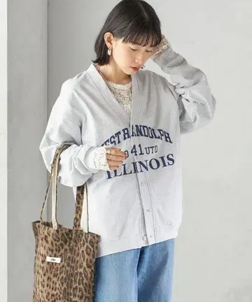 SHIPS 별주 Odub V넥 로고 가디건